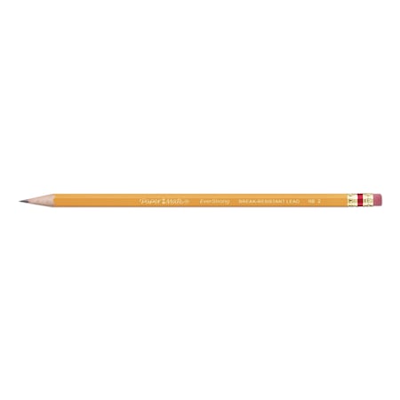 Paper Mate EverStrong No 2 Pencils, HB No 2, Black Lead, Yellow Barrel, PK24 2065460